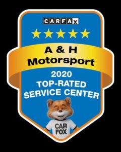 CARFAX awards a 5-star rating to a top-rated service center, A & H Motorsport